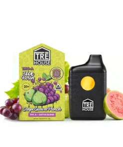 Grape Guava Punch - Live Rosin Sativa THC- A Vape Pen - 3.5g